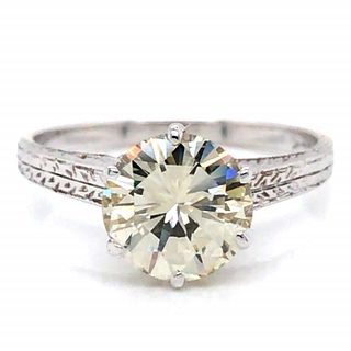 Antique 1.57 Ct. Diamond Engagement Ring