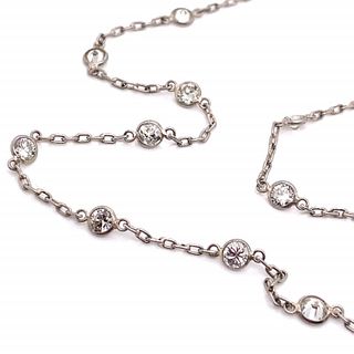 3.60 Ct. Diamond-By-The-Yard Necklace