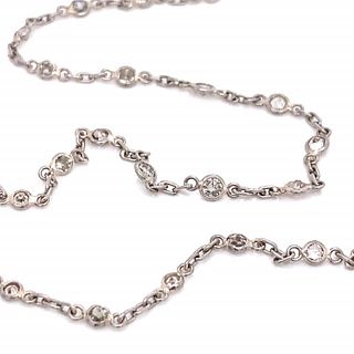 3.00 Ct. Diamond-By-The-Yard Necklace