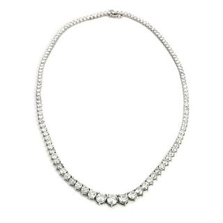 25.25 Ct Diamond Riviera Necklace
