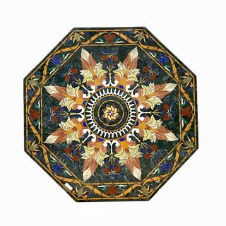 Large Vintage Possibly Italian Pietra Dura Table