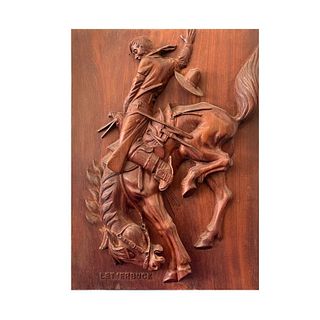 Carved Wood Panel by Unknown Artist