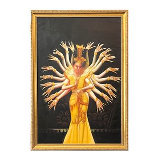Hindu Goddess Durga Artwork