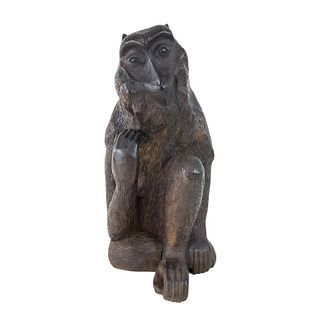 Chinese Carved Wooden Monkey Sculpture