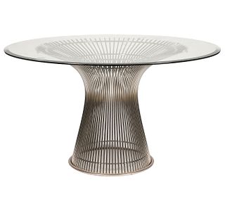 Warren Platner for Knoll Glass Top Dining Table