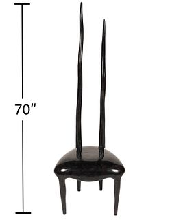 Sylvie Chair by R&Y Augousti in Black Pen Shell