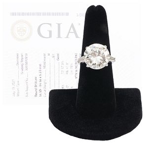 10.46 Carat GIA Certified Diamond & Platinum Ring