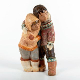 Eskimo Boy and Girl 1012038.3 - Lladro Porcelain Figurine