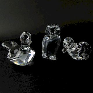 Lot of Three (3) Baccarat Crystal