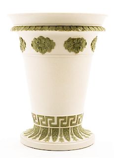 A Wedgwood Jasperware Vase Height 7 1/4 inches.