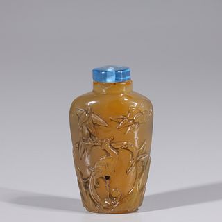 Antique Chinese Shadow Agate Snuff Bottle