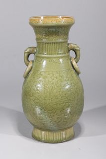 Chinese Ming Dynasty Celadon Glazed Vase