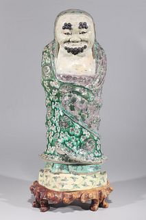 Antique Chinese Enameled Porcelain Figure
