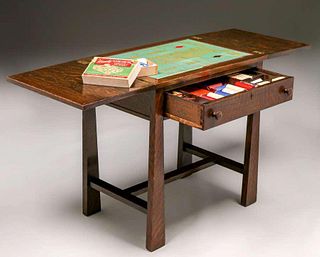 Grand Rapids Arts & Crafts Game Table c1910