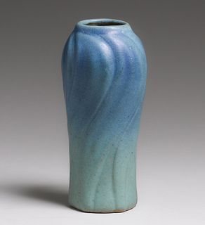 Van Briggle Matte Blue Vase c1920