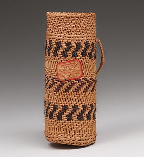 Native American Bottle Basket - Washoe Tribe c1910s