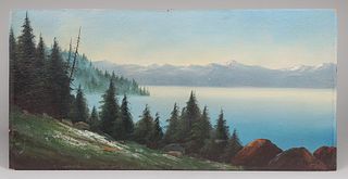 R. Griffith Sierra Mountain Painting c1910s