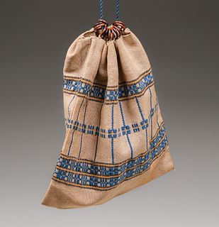 Arts & Crafts Hand Embroidered Bag c1910s