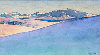 Gunnar Mauritz Widforss Watercolor Kebnekaise Mountain Sweden 1918