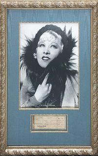 Mae West - Mae West and Signed Check