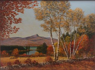 Edward J. Ray Original Autumn Landscape Painting