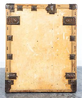 A Steamer Trunk. Height 40 1/2 x width 31 1/2 inches.