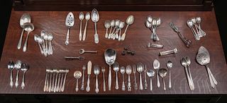 Group of Misc Silverware & Plate c1900s