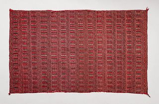 Navajo Red Twilled Blanket c1920s