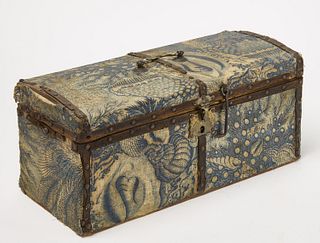 Fabric Covered Chest - Hat Box