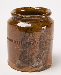 Small Pennsylvania Redware Jar