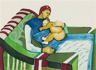 Gwen Knight-Lawrence, (Barbadian, 1913-2005), Lullaby, 1992