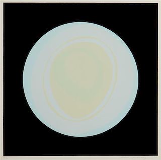 Helen Lundeberg, (American, 1908-1999), Opalescent Planet, 1973