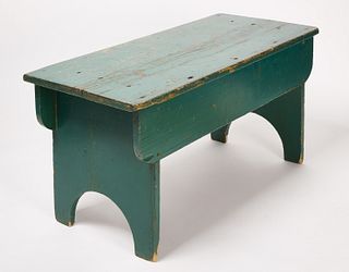 Country Bench in Green Paint