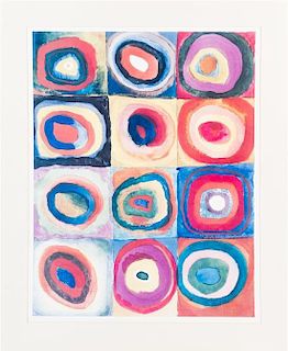 After Wassily Kandinsky, (Russian, 1866-1944), Color Study Circles Poster