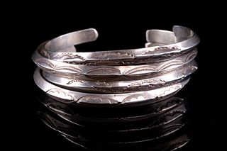 Navajo Old Pawn Sterling Silver Bracelets