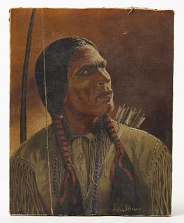 Native American Painting-Chief Yowlatehi