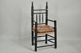 Massachusetts Pilgrim Century Carver Arm Chair