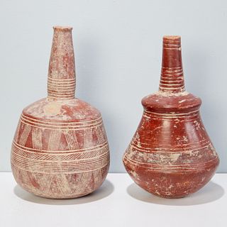 Djenne Culture, (2) beautiful terracotta vessels