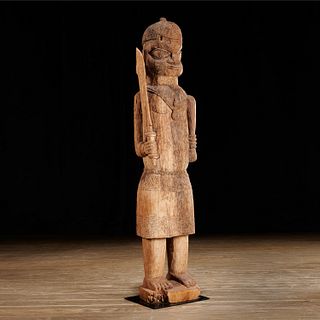Benin carved figure, ex-collection Jay C. Leff