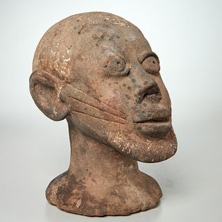 Yoruba Peoples, Ife clay head, ex-Wunderman Coll.