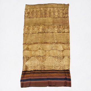 Indonesian Peoples, ceremonial gold thread tapis