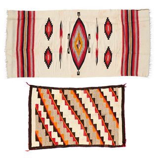 (2) vintage Mexican or Southwest style blankets