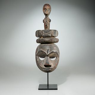 Ibibio/Eket Peoples, carved wood mask