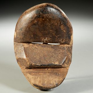 Dan Peoples, carved tribal mask, ex-museum