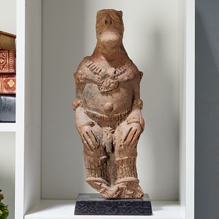 Koma-Bulsa Culture, large seated clay figure