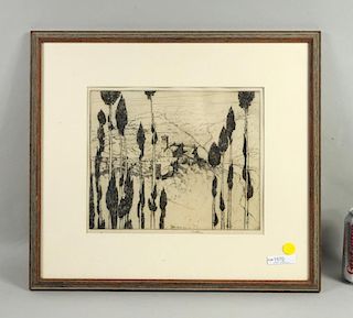 Ernest David Roth "Assisi" Etching, Signed
