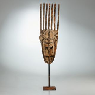 Bamana Peoples, Ntomo seven-horned mask
