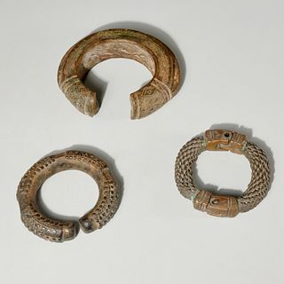 Yoruba Peoples, (3) bracelets