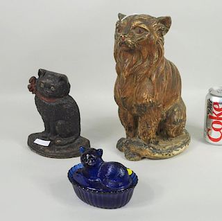 Three Cat Collectible Items