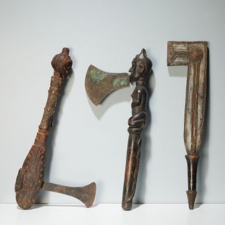 (3) African ceremonial axes
